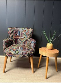 Resim WATERYBROOK Berjer Tekli Koltuk Cafe Ofis Balkon Kafe Bahçe Dijital Baskı 