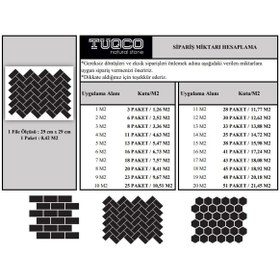 Resim TUQCO Doğaltaş Fileli Herringbone Gümüş Honlu Mermer Mozaik 