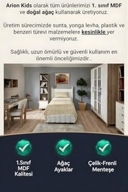 Resim Nefes Genç Odası Şifonyer | Kapaklı Tasarım | Direkt MDFLAM Gövde | Ağaç Ayaklı 