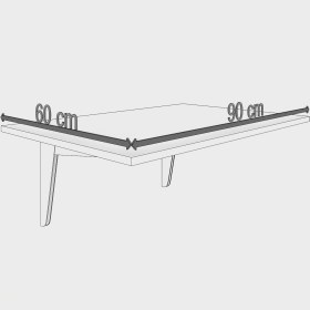Resim Moka Park Avm Duvara Monte Katlanabilir Balkon Masası Çalışma Masası 