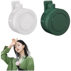 Resim Mini Taşınabilir Elektrikli Vantilatör, Sessiz Ve Kanatsız, C Beyaz+yeşil,- 