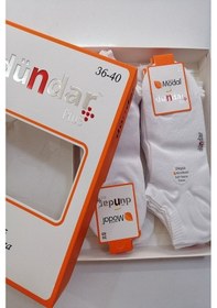 Resim Dündar Çorap Modal Plus Patik Çorap Dikişsiz / Soft Yıkama / Kokulu 12 Çift Kadın 001 