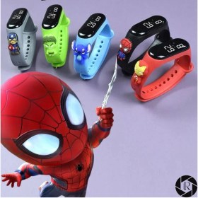 Resim Renkli Dijital Çocuk Saatı, Dokunmatik Ekran, Su Geçirmez, Eğlenceli Tasarım 