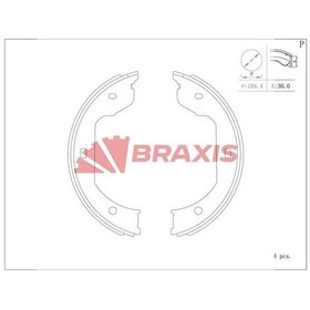 Resim Braxıs-ac0126 - El Fren Balatası Pabuc Bmw E46 E60 E65 