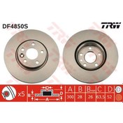 Resim TRW DF4850S Fren Diski Ön S-Max 06- Mondeo IV 07- Galaxy III 06- / S60 10- S80 06- V60 V70 06- X / Range Rover Fren Diski 37987111 