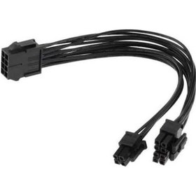 Resim Fortunelane 8pin'den 8+4pin'e Siyah 20cm 18 Awg Optik Bilgisayar Cpu Güç Çevirici Ana Kablo Optik 