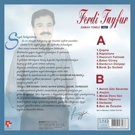 Resim Ferdi Tayfur Zaman Tüneli Arşiv 1 Plak, Türk Sanat Müziği LP 