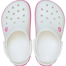 Resim Crocs Crocband Clog K Çocuk Sabo Terlik Beyaz Pembe Beyaz Pembe 