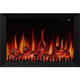 Resim Magel 80 Derin - Isıtmasız Elektrikli Şömine Sınırsız Renkli Metal Çerçeveli 