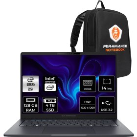Resim Asus Expertbook B5 Core Ultra 5 225H Notebook 128GB RAM 4TB SSD 14" FHD+ FreeDOS + Per4 Çanta B5405U516512B0DP350 