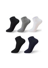 Resim Trendcorap Premium 8'li Dikişsiz Bambu Erkek Spor Bilek Patik Çorap Renkli 