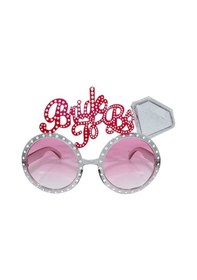 Resim Bride To Be Taşlı Pembe Camlı Parti Gözlüğü 