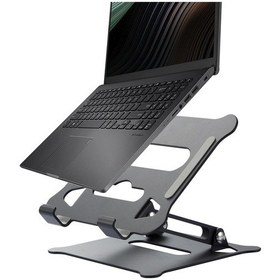 Resim Cbtx Z19 Isı Dağıtımı Ayarlanabilir Yükseklik Katlanabilir Dizüstü Bilgisayar Tutucu Dizüstü Stand Braketi - Siyah 