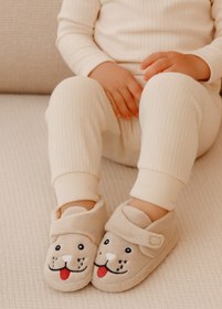 Resim şeker shoes Sevimli Hayvanlar Cırtlı Kaydırmaz Taban Kreş Ev Okul Ayakkabısı Bebek Çocuk Panduf Ev Botu 