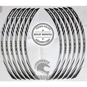 Resim Hades Motosiklet Aksesuarları Xmax Jant Şeridi Dijital Gri 