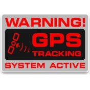 Resim TSC 4 Adet Gps Tracing Takip Etiketi Uyarı Yapıştırması 10CM MD14 