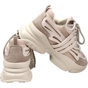 Resim Kadın Gery Vizon Konfor Taban Günlük Yürüyüş Ayakkabı Sneaker 4 Cm Sp2024 001 