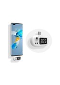 Resim Yaleker Hi8us K8 Hg05 Tipi-c Usb Akıllı Sıcaklık Ölçer - Telefon Bağlı, Pil Gerektirmeyen, 1 Saniye Ölçüm, Led Ekranlı, / Dönüştürülebilir, Beyaz 