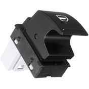 Resim İTHAL 5J0959855 | Skoda Roomster 2008-2015 Model Arası Sağ Ön-Sağ / Sol Arka Tekli Cam Düğmesi 