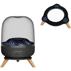 Resim Moveevo Ahşap Ve Akrilik Makyajlı Susturucu Ses Cihazı Tabanı, 23x24x7 Cm, 280 Gram 