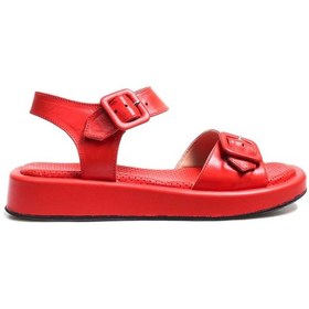 Resim Hakiki Deri Kadın Klasik Sandalet 710za150 001 