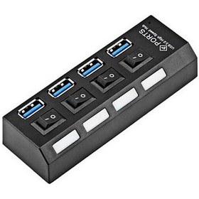 Resim Hytech HY-U350 4 Port Anahtarlı USB 3.0 Çoklayıcı 