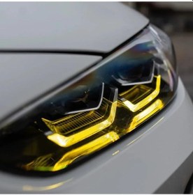Resim Ram2 Project Bmw G23 G22 M3 M4 Lazer Olmayan Model Yellow Drl Led 
