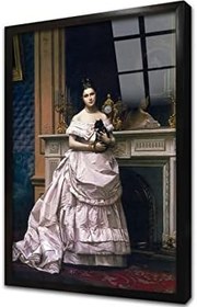 Resim Kadın Çerçeveli Cam Tablo 20x30 cm CB13094 