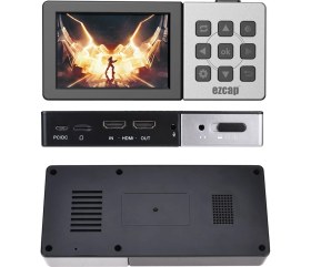 Resim EZCAP273 Hd Recorder Portable Full Hd 1080P 60Hz Tek Tuş 3.5 Inç Ekranlı Taşınabilir Bilgisayarsız Çalışan Video Kayıt Cihazı Mikrofonlu HDMI Video Recorder 