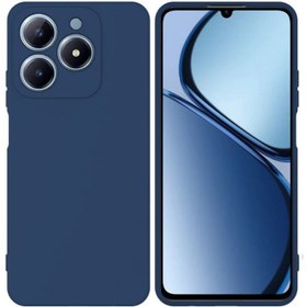 Resim Realme C63 Uyumlu Silikon Kılıf - Kamera Korumalı Esnek Pastel Renk Kapak - Lacivert 