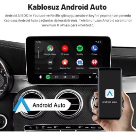 Resim Embatech Carplay Ai Box 4GB+32GB Youtube,netflix,google Play & Kablosuz Carplay&android Auto- Android 14 
