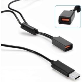Resim Xbox 360 Kinect Sensor System Için Adaptör Kinect USB Ac Adaptör Güç Kaynağı Kablosu 