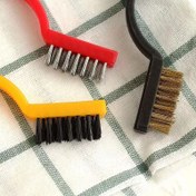 Resim Çok Fonksiyonlu Mutfak Aracı Tel Fırça Seti, Gaz Ocakları için Pas ve Kir Temizleme, Metal Kıllı Temizlik Fırçası 