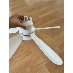 Resim Lumify Tavan Vantilatörü Uzaktan Kumandalı Sessiz 3 LED Işıklı Vantilatör 