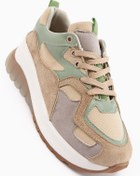 Resim Limoya Klara Vizon Süet Yüksek Tabanlı Kadın Sneaker 