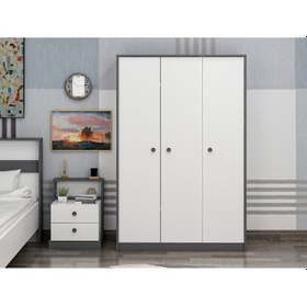 Resim Life Genç Odası Takımı Beyaz - Antrasit Beyaz-antrasit Antrasit - Beyaz 
