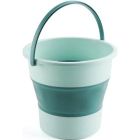 Resim Gaojunshop01 Katlanır Yeşil 10l Kova Balıkçılık Araba Yıkama Kamp Ve Seyahat 