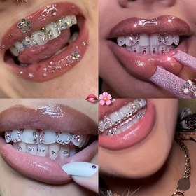Resim 30 adet Kelebek Yuvarlak Renkli Diş Süsleme Y2K Sevimli Süper Flaş Diş Aksesuarları Günlük, Parti, Festival Erkek ve Kadınlar İçin Uygun Yapıştırıcı Dahil Değildir 