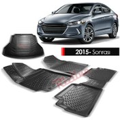 Resim Hyundai Elantra Paspas Bagaj Havuzu 3D Rizline Set 2015- Sonrası 