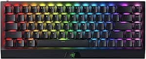 Resim Razer BlackWidow V3 Mini HyperSpeed (Sarı Anahtar) - Fantom Puding Keycaps ile %65 Kompakt Oyun Klavyesi (Doğrusal ve Tıklama, RGB Kroma Aydınlatma) QWERTY | ABD Düzeni, Siyah 