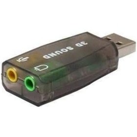 Resim 4504 5+1 Harici Usb Ses Kartı 3.5mm Kulaklık Mikrofon Çevirici Dönüştürücü 
