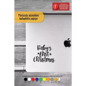 Resim Babys First Christmas 2 - Araç, Oto, Laptop, Duvar Uyumlu Sticker 70*56 cm 
