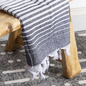 Resim Alagra Pamuklu Peştamal 100x170 cm Siyah 