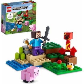 Resim LEGO® Minecraft 21177 Creeper Pususu 72 Parça 