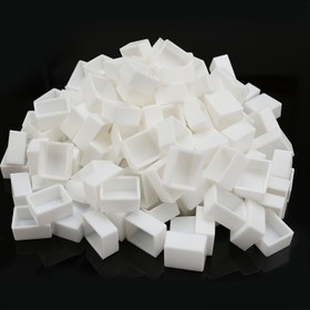 Resim 50 Adet Suluboya Yarım Tava, Beyaz Plastik, Boş Suluboya Boya Tavası, Seyahat Kutuları, Boya Kutusu, ABS Reçine, Suluboya Akrilik Palet, Sanat Malzemeleri, El Sanatları, Dikiş Aksesuarları 