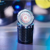 Resim Xuweiwei Lüks Taşınabilir Led Mavi Işık Küllük Siyah Small Kapak Ve İç Bileşenler Çıkarılabilir 