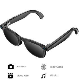 Resim DVYEN G2 Pro Akıllı Yapay Zeka (AI) Güneş Gözlüğü - Kamera Bluetooth Hafıza Müzik AI Ast Canlı Çeviri IPX5 
