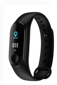 Resim pazariz M3 Akıllı Bileklik Nabız Ölçer Adım Sayar Oled Ekranlı 