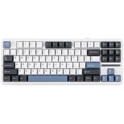 Resim nazeninstoğu Aula F87 Mekanik Rgb Tkl Graywood V3 Switch Kablosuz Makrolu Hot Swap Klavye Turuncu 