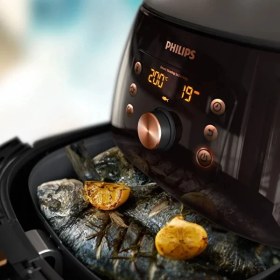 Resim Phılıps Xxxl 7.3 Lt 2225W Otomatik Yemek Algılama ve Ayarlama - Sıcak Tutma ve Favori Modu - Quickclean ve Rapid Air Teknolojili Yağsız Fritöz Siyah 
